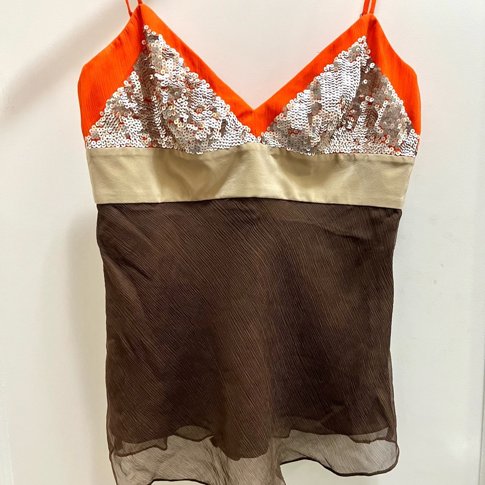 NWT Vintage BCBG Max Azria Silk Top, XS